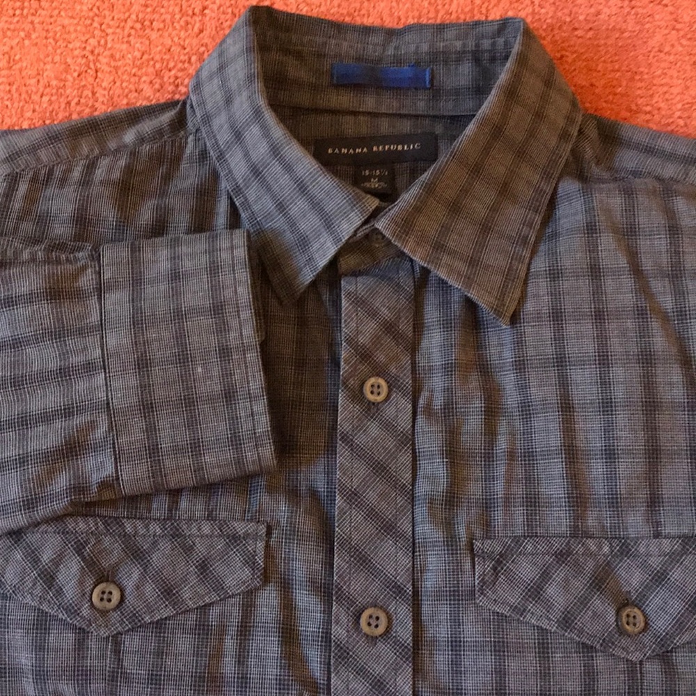 Banana republic men’s casual button down shirt